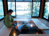 Ashiyu, a hot-spring foot bath