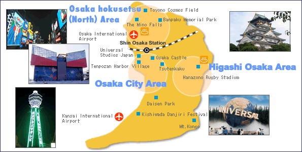 Osaka Sightseeing Map