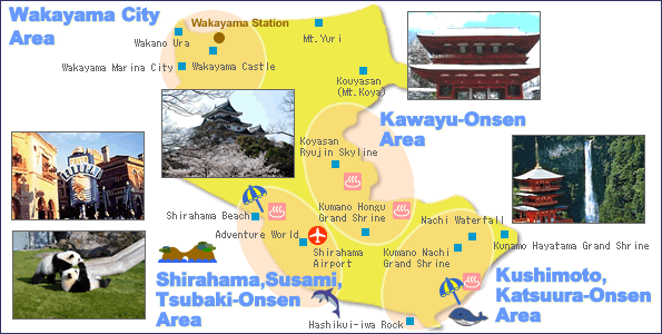 Wakayama Sightseeing Map